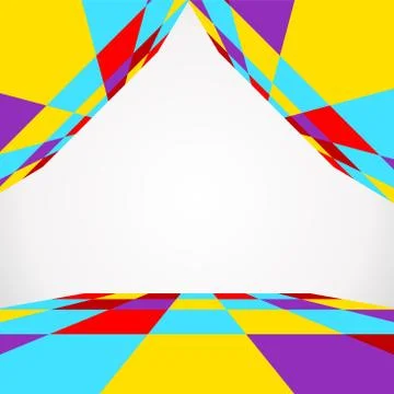 Abstract geometric background. Color square perspective jpeg illustration Illustrazione stock