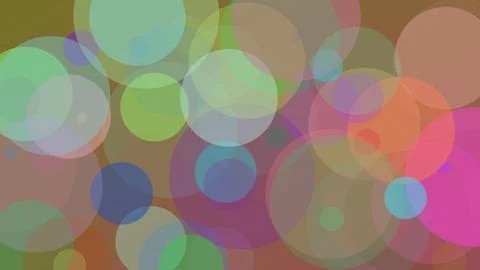 Abstract Geometric Background with Colorful Overlapping Translucent Circles.. Иллюстрация