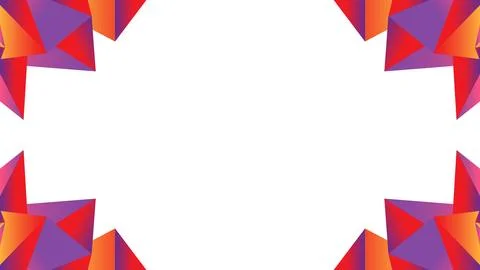 Abstract Geometric Background with Colorful Triangle Shapes Stock Illustration