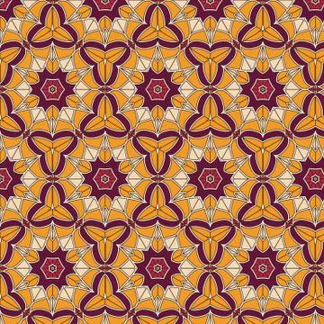 Abstract geometric background composed of vintage colors bricks Illustrazione stock