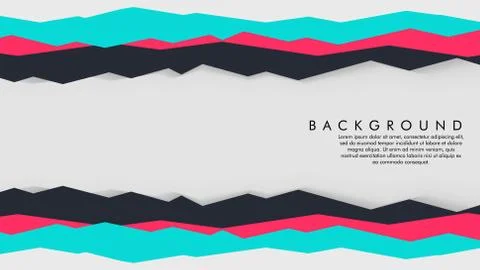 Abstract geometric background concept with a blend of colors and shapes Stock Illustration