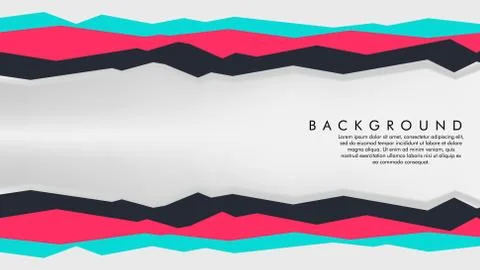 Abstract geometric background concept with a blend of colors and shapes Stock Illustration