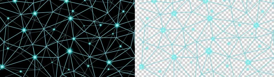 Abstract geometric background with connected lines and dots. Foto stock