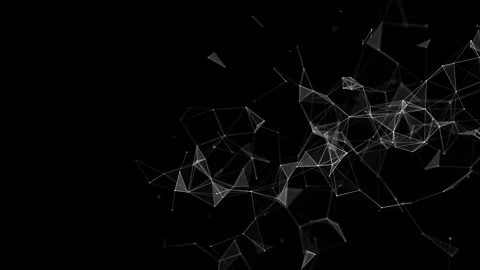 Abstract geometric background with connecting points and lines. Stock Footage 259278415
