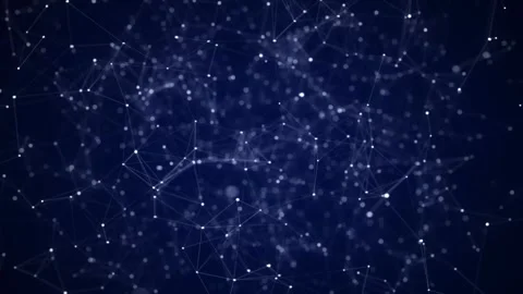 Abstract geometric background with connecting points and lines Stock Footage 309615685