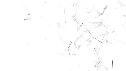 Abstract geometric background with connecting points and lines. Abstract wh.. Stock Illustration