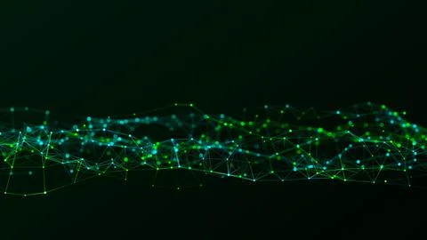 Abstract geometric background with connecting points and lines. Abstract gr.. Stock Illustration