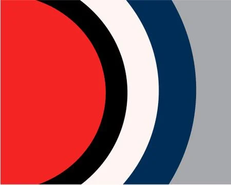 Abstract geometric background consisting of bright contrast circles Stock Illustration