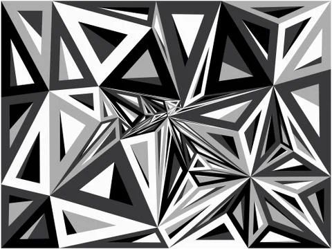 Abstract geometric background consisting of colored triangles Stock Illustration