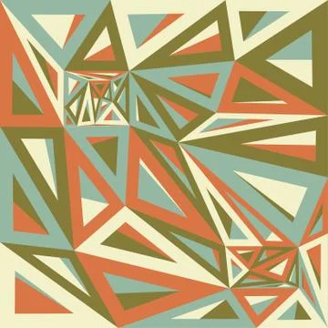 Abstract geometric background consisting of colored triangles Stock Illustration