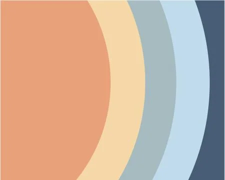 Abstract geometric background consisting of colored circles Illustrazione stock