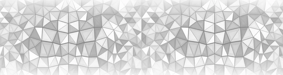 Abstract geometric background consisting of gray and white triangles. Polygon Stock Illustration