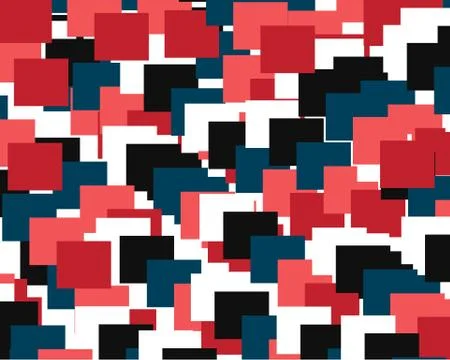 Abstract geometric background consisting of a set of colored squares Stock Illustration