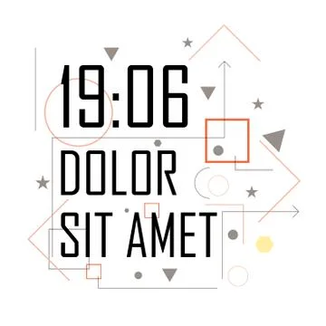 Abstract geometric background. Cool simple design for your projects Stock Illustration