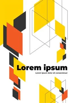 Abstract geometric background with copy space. Stock Illustration