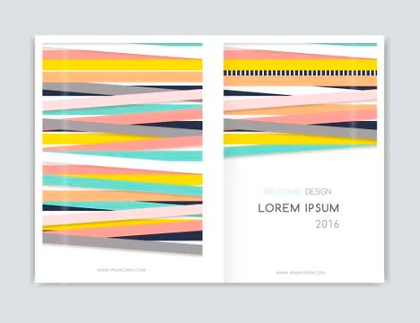 Abstract geometric background. Cover design for Brochure leaflet flyer. Bri.. Illustrazione stock