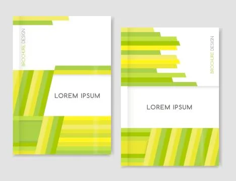 Abstract geometric background. Cover design for Brochure leaflet flyer. Yel.. Illustrazione stock
