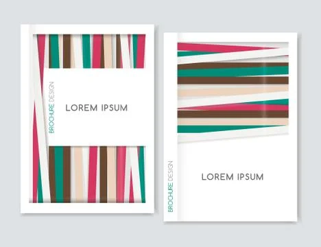 Abstract geometric background. Cover design for Brochure leaflet flyer. Bro.. Illustrazione stock