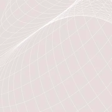 Abstract geometric background. Curves diverging fine lines in perspective Stock Illustration