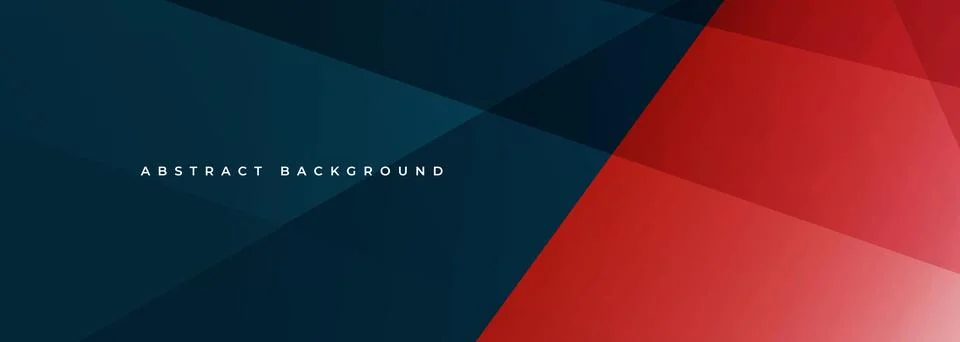 Abstract geometric background with dark blue and red polygons Stock Illustration