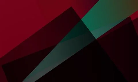 Abstract Geometric Background With Dark Red and Teal Overlapping Triangles .. 库存插图