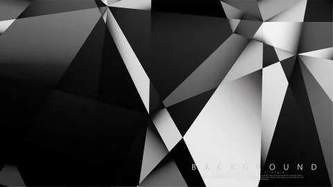 Abstract geometric background. dark triangle vector Stock Illustration