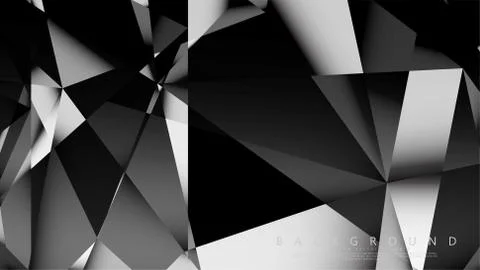 Abstract geometric background. dark triangle vector Stock Illustration