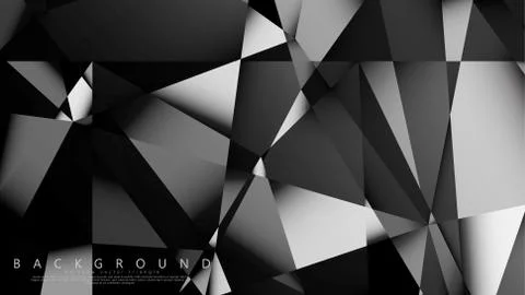 Abstract geometric background. dark triangle vector Stock Illustration