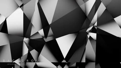 Abstract geometric background. dark triangle vector Stock Illustration