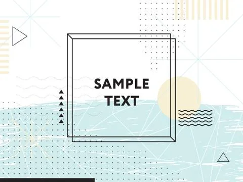 Abstract geometric background. Design elements Stock Illustration