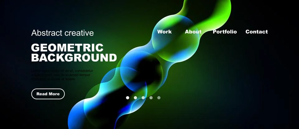Abstract geometric background design. Features flowing shapes, dark color s.. Stock Illustration