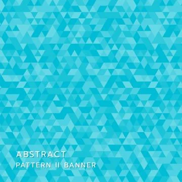 Abstract geometric background design pattern triangle style color blue banner Illustrazione stock