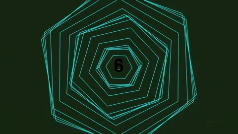 Abstract geometric background design with repeating hexagon pattern animation Stock Footage 342093778