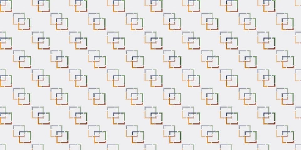 Abstract Geometric Background Design, Rows of Many Colorful Pairs of Rectan.. Stock Illustration