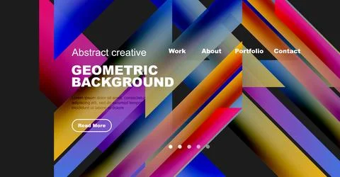 Abstract geometric background design. Vibrant colors, diagonal lines create イラスト素材