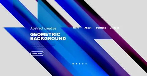 Abstract geometric background design. Vibrant colors, diagonal lines, text イラスト素材