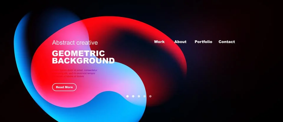 Abstract geometric background design. Vibrant colors blend, creating modern イラスト素材
