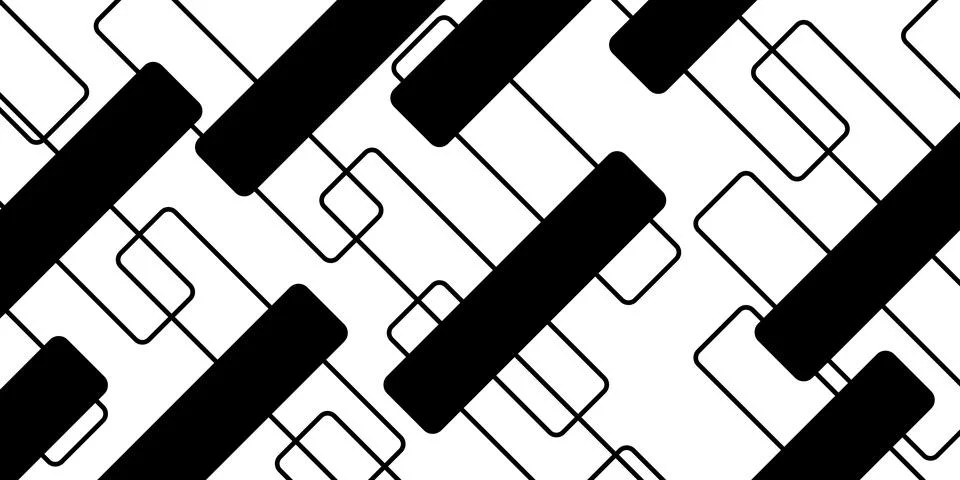 Abstract geometric background with diagonal black lines. Vector Illustrazione stock