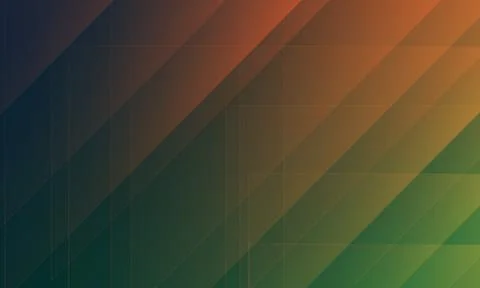 Abstract geometric background with diagonal gradient lines in shades of green Illustrazione stock