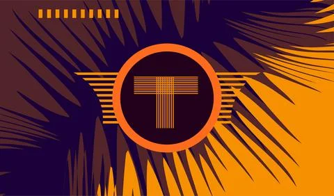 Abstract geometric background with diagonal lines and shapes. Vector illust.. イラスト素材