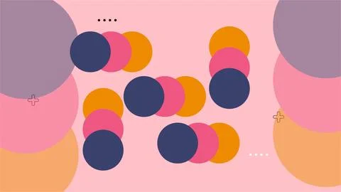 Abstract geometric background with diagonal lines and shapes. Vector illust.. イラスト素材