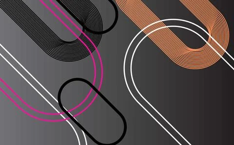 Abstract geometric background with diagonal lines and shapes. Vector illust.. Stock Illustration