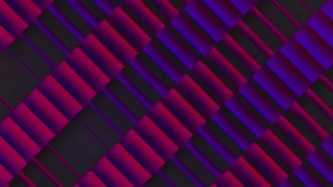 Abstract geometric background with diagonal, moving lines. 3d rendering 4K Stock Footage 316222278