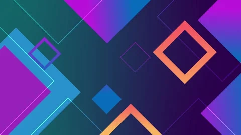 Abstract geometric background with diagonal shapes squares and gradient ani.. Stock Footage 339288960