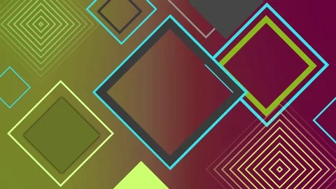 Abstract geometric background with diamond shapes neon outlines modern and .. Stock Footage 339294567
