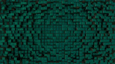Abstract geometric background. Dynamic cubes in motion. Video stock 228321279