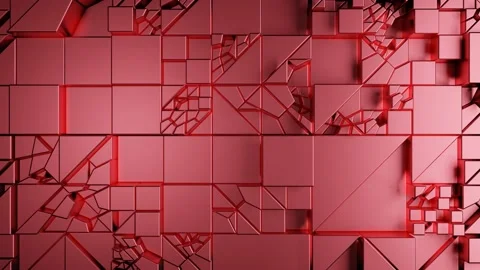 Abstract geometric background. Dynamic shapes in motion. Stock Footage 229809138