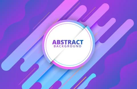 Abstract geometric background with dynamic shapes composition Stock Illustration