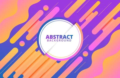 Abstract geometric background with dynamic shapes composition Stock Illustration