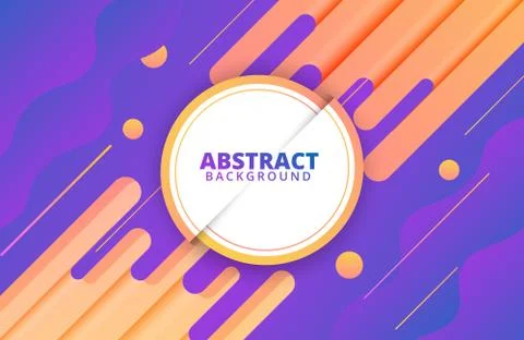 Abstract geometric background with dynamic shapes composition Stock Illustration
